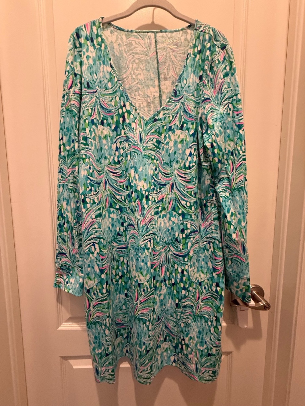 NWOT Lilly Pulitzer Long-Sleeved Midi Dress, Size XL